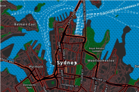 Enhanced Contrast Dark Map